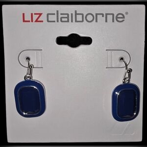Liz Claiborne Navy Blue Earrings